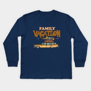 Roadtrip! Family Vacation Shirts for the whole family with Griswold Station Wagon Kids Long Sleeve T-Shirt